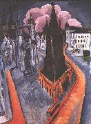 Ernst Ludwig Kirchner The red tower of Halle oil on canvas